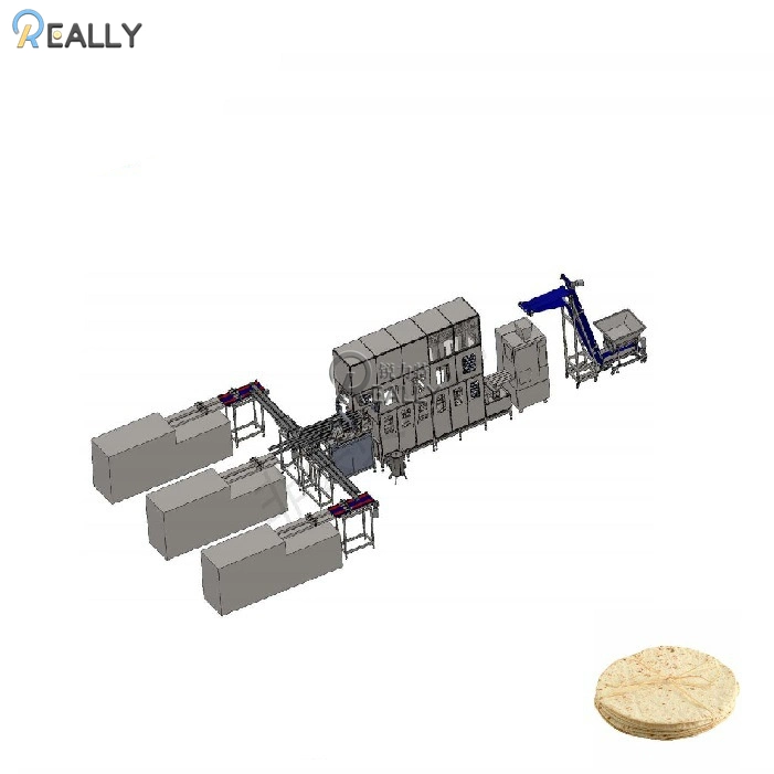 High Quality Electric Tortilla Maker Machine Full Size Chapati Press Tortilla Making Machine Production Line