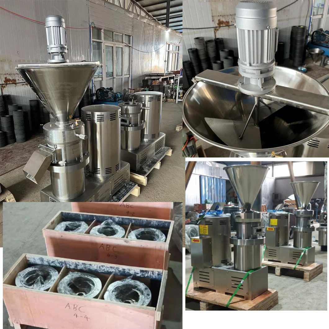 Electric Small Colloid Mill Grinding Machine Seseme Paste Tahini Making Machine Sesame Seed Grinder Machine Colloid Mill Machine