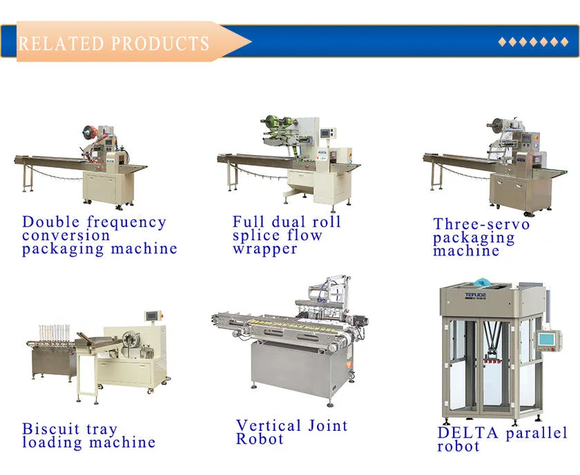 Tefude Pillow Bag Horizontal High-Speed Pita Bread Packaging Machine Tortilla Flow Wrapping Machine