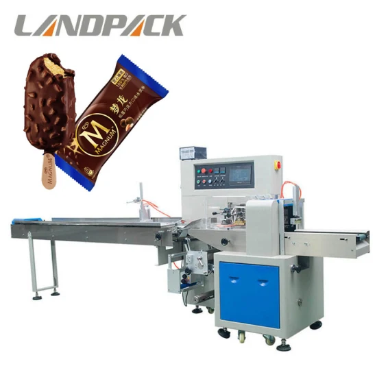 Landpack Lp-350b per pane pita, panini, torte, sigillatura del flusso, confezionatrice