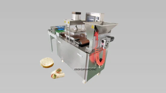 Involucro commerciale elettrico completamente automatico per tortilla, pane pita arabo, crêpe roti, chapati, taco, pancake messicano, torta di anatra fritta, Shawarma Lavash Maker