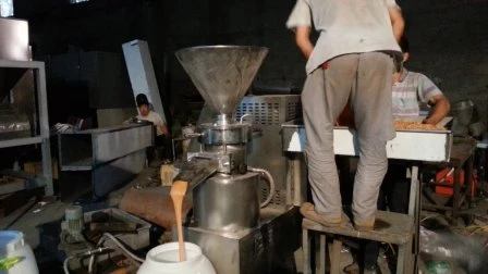 Salsa di pasta di burro di cocco e arachidi continua automatica di vendita calda che fa la linea di produzione di sesamo Tahini della rettificatrice