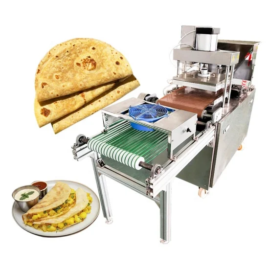 Macchina per fare tortilla di mais Macchina per fare chapati con crosta di pane completamente automatica